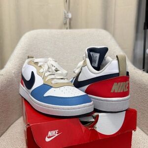 Nike Kids' Blue, Red, and Tan Sneakers